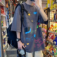 Áo Phông Tay Lỡ Nam Nữ Cặp Đôi Back To SchoolHOT RẺ ĐẸPÁo thun Cotton Mịn Mát Rộng unisex 3 Lỗ Couple Teen T-shirt - THIÊN HÀ SHOP ÁO THUN ÁO PHÔNG