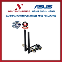 Card Mạng Không Dây Wifi Asus PCE-AX3000 WiFi 6 (802.11ax) Băng Tần Kép Bluetooth 5.0 Bảo Mật Mạng WPA3 OFDMA MU-MIMO - Hàng Chính Hãng