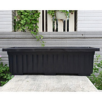 Bộ 05 chậu dài sọc nhựa dày trồng rau, hoa size 64cm x 22cm x 19cm
