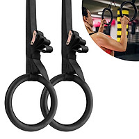 Vòng tập thể dục với dây đeo có thể điều chỉnh luyện tập cơ thể và trọng lượng cơ bắp 28mm ABS Gymnastic Rings Gym Rings