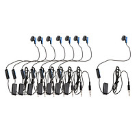 8pcs 3.5mm Jack Earbud for Sony PS4 Controller Earphone with Mic Volume Control Video Game Online Chat Accessory