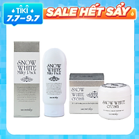 Bộ sản phẩm dưỡng trắng da toàn diện Secret Key (Snow White Cream 50g + Snow White Milky Pack 200g)