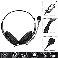 USB Stereo Headphone Gaming Headset Earphone with MIC for PC Laptop Notebook