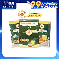Set 2 gói Tinh bột nghệ Canxi Honimore 16g- Tiện dụng pha cùng nước ấm - Thơm ngon - Da đẹp - Chắc xương