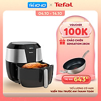 Nồi chiên không dầu vỏ thép Tefal EY701D15 - Dung tích 5.6L Size lớn XXL Công suất 1850W - Hàng chính hãng