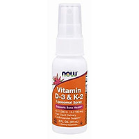 NOW Supplements, Vitamin D-3 & K-2 Liposomal Spray 1,000 IU/100 mcg, Supports Bone Health*, 2-Ounce