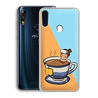 Ốp lưng dẻo cho điện thoại Zenfone Max Pro M2 - 01219 7897 RELAX03 - in hình chibi dễ thương - Hàng Chính Hãng