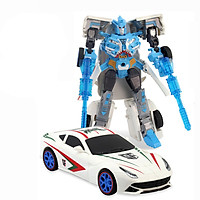 Đồ chơi lắp ráp xe ô tô biến hình KAVY 388-6 biến thành robot có nhạc và đèn chi tiết sắc sảo, tạo hình đẹp mắt