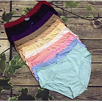 Combo 10 quần lót nữ BIG SIZE Thun cotton Cạp cao Hàng Việt Nam(Từ 60kg đến 90kg) - Size XXL :T ừ 70kg đến 80kg