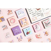 Bộ 45 Sticker Trong Suốt Mèo Xinh Và Ngựa Unicorn E76