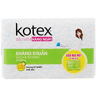 Combo 8 Gói Băng Vệ Sinh Kotex Hàng Ngày Kháng Khuẩn - Mỗi Gói 20 Miếng - HSD Luôn Mới