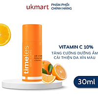 Tinh Chất Dưỡng Da Timeless 10% 20% Vitamin C + Vitamin E + Ferulic Acid Serum 30ml Dưỡng Da Trắng Mịn Căng Bóng Trẻ Hóa