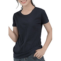 Áo Thun Nữ Trơn Màu Đen T&D