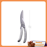Kéo Cắt Xương Gà Inox - 25Cm 190G - Hàng Loại 1