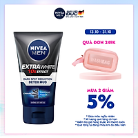 Sữa Rửa Mặt NIVEA MEN Detox Mud Bùn Khoáng Giúp Sáng Da & Mờ Thâm Mụn (100G) - 81775