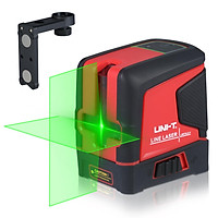 UNI-T 2 Line Laser Level Meter Self-Leveling 2 Green Beams Horizontal/Vertical/Cross Line Laser Level Tool with Magnetic