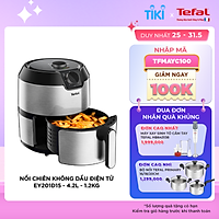 Nồi chiên không dầu Tefal EY201D15 - 4.2L - Vỏ thép không rỉ - Công nghệ luân chuyển khí nóng 3D không cần trở - Hàng chính hãng