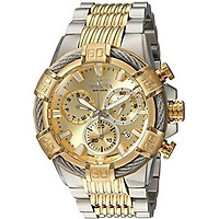 Invicta Men's Bolt Quartz Watch with Two-Tone-Stainless-Steel Strap, 16 (Model: 25864)
