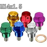 M14x1.5 Magnetic Oil Pan Drain Bolt Plug For Honda Acura Mazda Mitsubishi Suzuki
