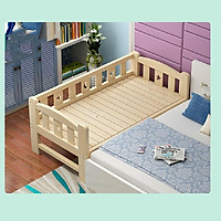 Giường ngủ, giường cũi cho trẻ em gỗ thông size 200*100*70cm quây 3 mặt