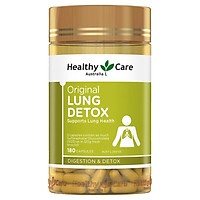 Viên uống bổ phổi Healthy Care Original Lung Detox giúp thanh lọc phổi, làm sạch đường hô hấp, ngăn ngừa bệnh lý ở phổi