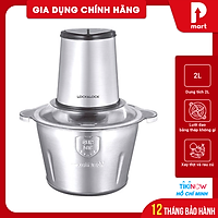 Máy Xay Thịt Cối Inox Lock&Lock EJM172 (2 lít) Hàng Chính Hãng