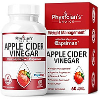 Apple Cider Vinegar Capsules for Weight Loss (Award Winning Capsimax Formula), Fat Burners for Women & Men, Appetite Suppressant, Metabolism Booster, Organic, Non-GMO, 60 Pills