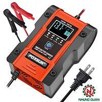 Sạc bình ắc quy 12V 24V 6-150Ah sạc pin lithium thông minh tự ngắt khi đầy có chức năng khử sunfat phục hồi ắc quy sạc bình ắc quy ô tô