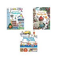 Combo 3 quyển sách tương tác: Tòa lâu đài + Thành phố +  Công trường xây dựng
