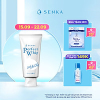 Sữa Rửa Mặt Tạo Bọt Chiết Xuất Đất Sét Trắng Senka Perfect White Clay New 14840 (120g)