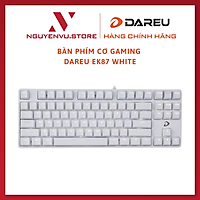 Bàn Phím Cơ Gaming Dareu EK87 White - Hàng Chính Hãng