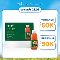 Thùng 24 chai nước táo gấc tự nhiên TH True Juice 350ml (350ml x 24)