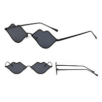 Women Vintage Lips Sun Glasses Anti-UV Sunglasses Eyewear Shades