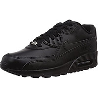 Nike Mens Air Max 90 Leather Running Shoes Black/Black 302519-001 Size 9