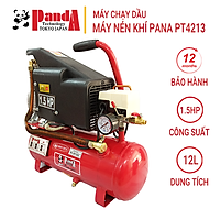 Máy nén khí chạy dầu Panda PT4213, Bình 12L, Công suất 1.5HP, Dùng bơm xe, bắn đinh, vặn ốc