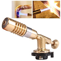 Đèn khò gas mini bằng đồng, có vòng điều chỉnh oxy, giúp ngọn lửa xanh và mạnh, chất liệu không gỉ và chịu được nhiệt tốt,nhiệt độ đầu khò từ 1-200 độ C - Đầu khò gas mini cầm tay