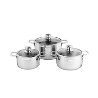 Bộ nồi Inox 3 lớp đáy liền Elmich Trimax classic 2105OL size 16,20,24cm