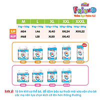 Tã Quần Goon Friend Doremon Mới Gói Cực Đại XL40 (12kg ~ 17kg) + Tặng thêm 6 miếng tiết kiệm hơn (pack mới)
