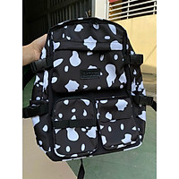 Balo bò sữa hộp ullzang không kèm móc khóa