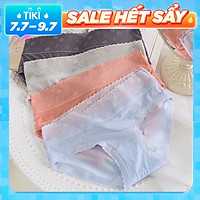 BỘ 5 QUẦN LÓT LỤA LẠNH FABIC CẠP CAO KHÁNG KHUẨN KHÔNG LỘ VIỀN CAO CẤP thương hiệu BAW QLN16