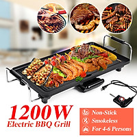 Electric Teppanyaki Table Top Grill Griddle BBQ Barbecue Indoor Garden Camping