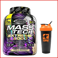 Sữa tăng cân tăng cơ Mass Tech Extreme 2000 7lbs (3,18kg) - Vanilla - Hỗ trợ tăng cân, tăng sức mạnh, phát triển cơ bắp dành cho người tập thể hình và thể thao - Hàng chính hãng Muscletech USA