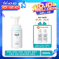 Sữa Rửa Mặt Dạng Bọt Cấp Ẩm Chuyên Sâu Curel Intensive Moisture Care Foaming Wash (150ml)