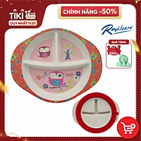 Khay ăn chia ngăn cho bé bamboo khay ăn bé ăn dặm BLW - Royalcare RC-7920 - 7921 - tặng set đồ chơi tắm 2 món