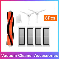 2xSide Brush 4x Framed HEPA Filter 1xRoller Brush 1xCleaning Tool Sweeper Accessories for Xiaomi Robot Vacuum Cleaner Accessories