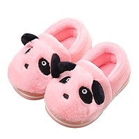 GIày bốt cổ thấp hình gấu panda hồng xinh xắn, giày bé gái 1-3 tuổi