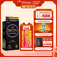 Bao cao Su LifeStyles SKYN ELITE Non-latex Siêu Mỏng Siêu Mềm Cao Cấp 10 bao