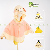 Áo Chống Nắng Cho Bé Gái, Bé Trai Minky Mom Vải Cotton 100% Hoạ Tiết Bò Sữa, Áo Khoác Chống Nắng Cho Bé MKMAK2102