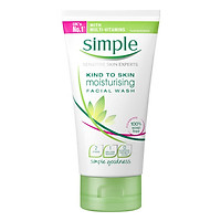 Sữa Rửa Mặt Làm Sạch Sâu Simple Kind To Skin Moisturising Facial Wash (150ml)
