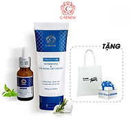 Combo Serum Ngừa Mụn - Mờ Thâm - Liền Sẹo C-RENEW + Gel rửa mặt C-RENEW Oil Balancing & Anti Acnes Gel Cleanser